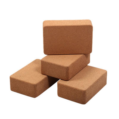 Eco-friendly 3*6*9'' Or 4*6*9'' Cork Yoga Block With Private Label